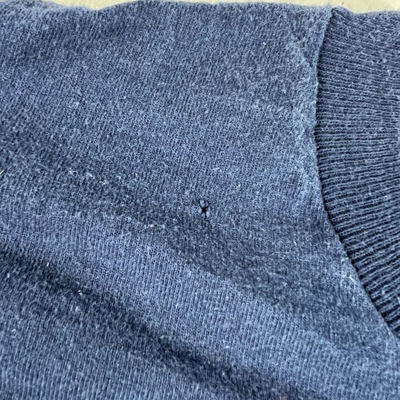 VTG 90s Pro Player Cleveland Indians Shirt Medium Blue Faded Single Stitch Tee - Picture 5 of 13